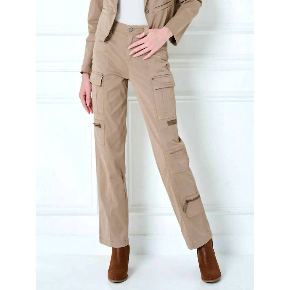 NEW MARRAKECH wrenley stretch twill lyocell cargo pant in buckwheat